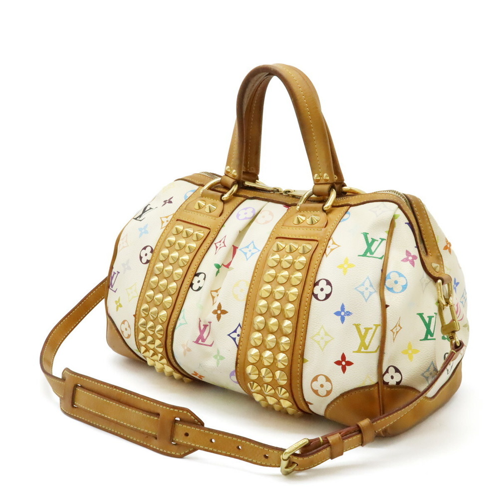 Louis Vuitton White Courtney Bag MM Monogram